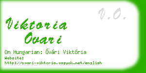 viktoria ovari business card