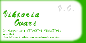 viktoria ovari business card